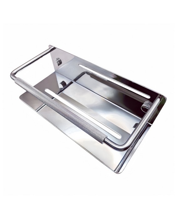 Wall-Mounted Stainless Steel Rack