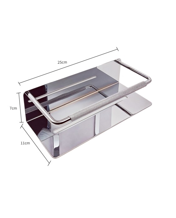 Wall-Mounted Stainless Steel Rack