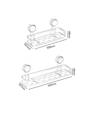 Bathroom Suction Cup Storage Rack