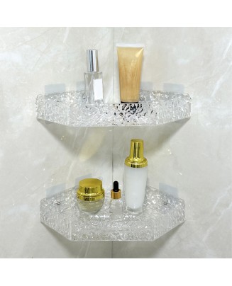 Punch-Free Acrylic Corner Shelf