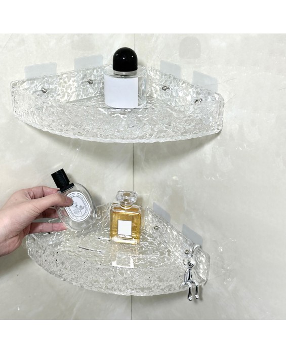 Punch-Free Acrylic Corner Shelf