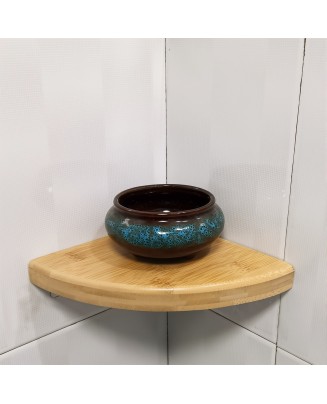 Fan-Shaped Bamboo Triangle Storage Rack