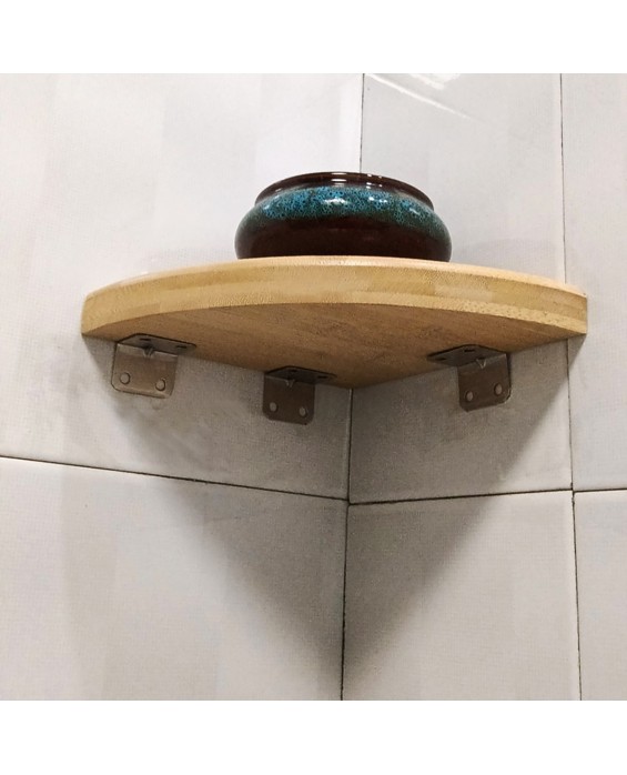 Fan-Shaped Bamboo Triangle Storage Rack