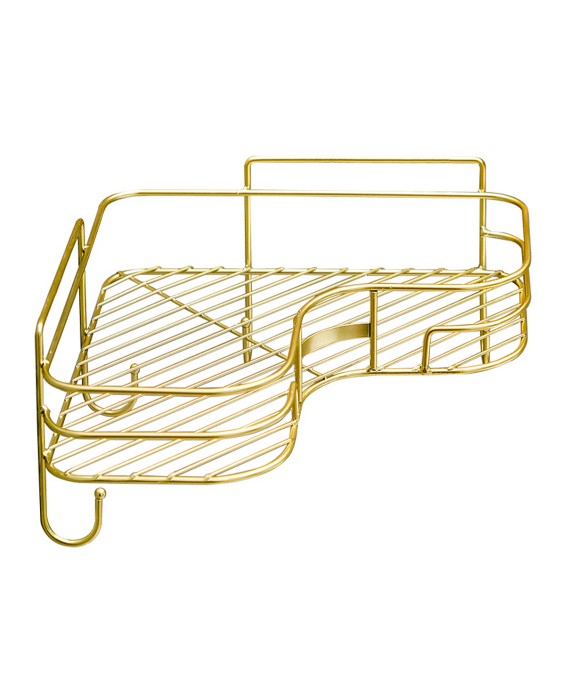 Punch-Free Bathroom Hollow Storage Rack
