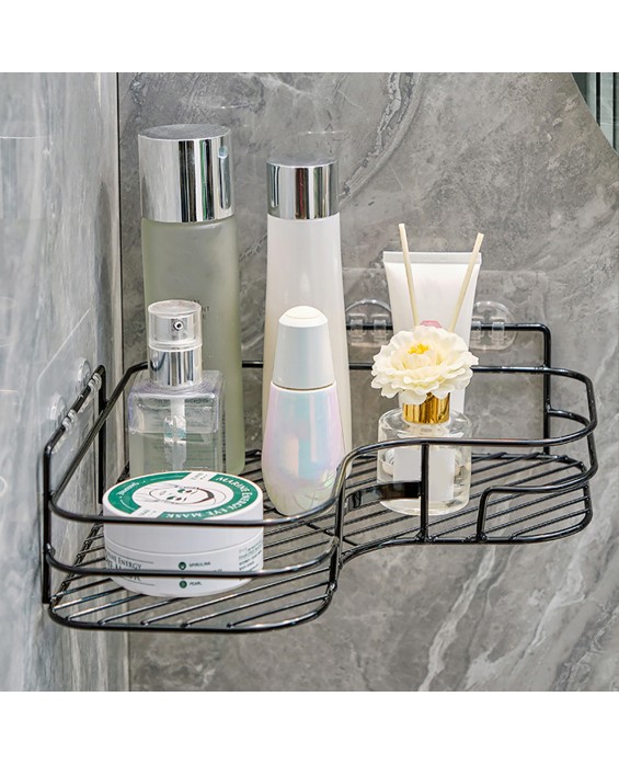 Punch-Free Bathroom Hollow Storage Rack