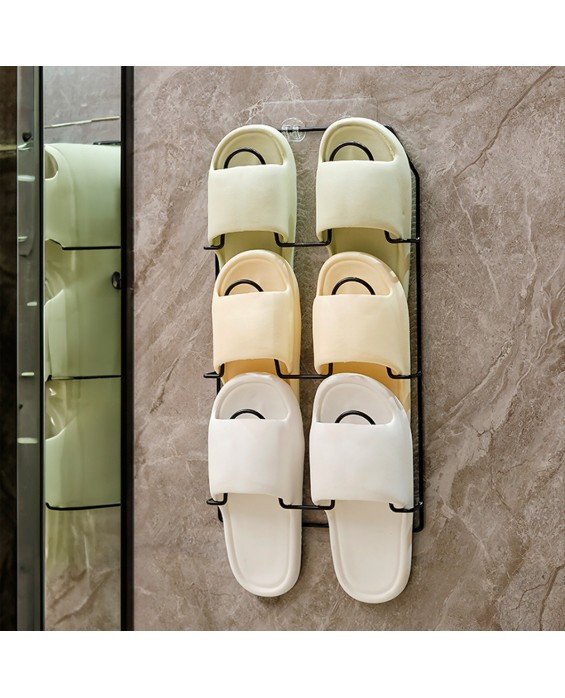 Bathroom Punch-Free Slipper Plant Rack