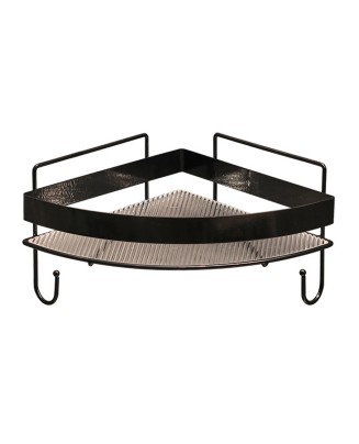 Wrought Iron Acrylic Corner Storage Rack