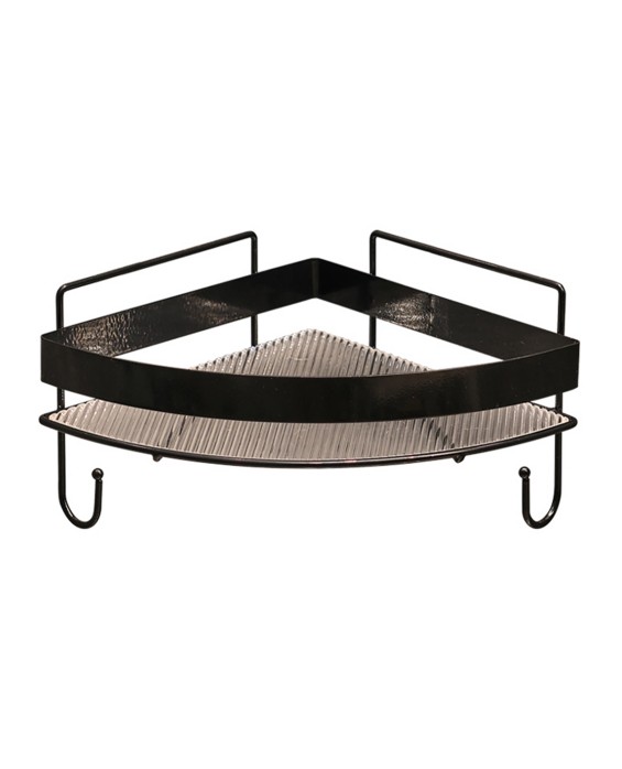 Wrought Iron Acrylic Corner Storage Rack