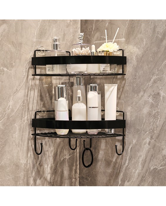 Wrought Iron Acrylic Corner Storage Rack