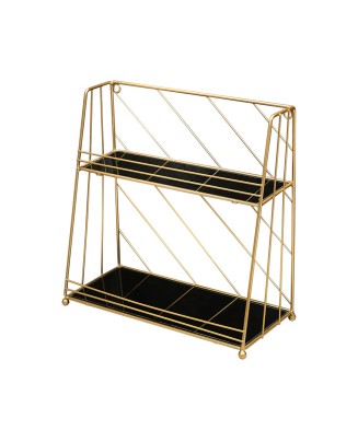 Trapezoidal Iron Bathroom Shelf