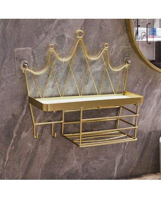 Crown Shape Bathroom Shelf