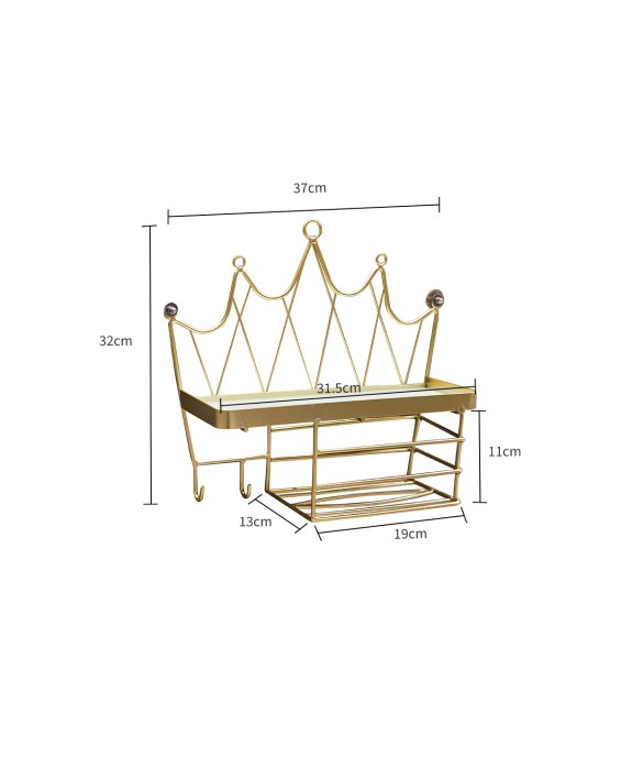 Crown Shape Bathroom Shelf