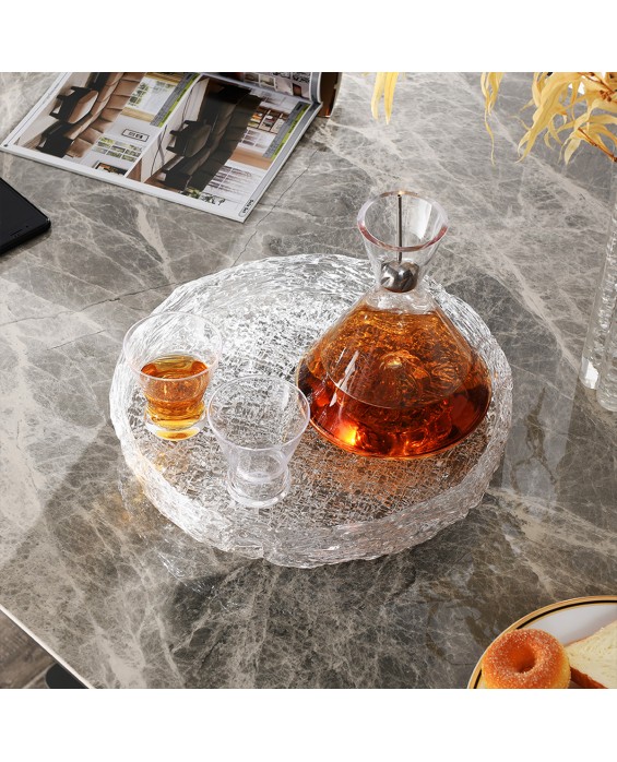 Luxury Glass Bedside Tray