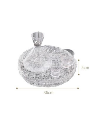 Luxury Glass Bedside Tray