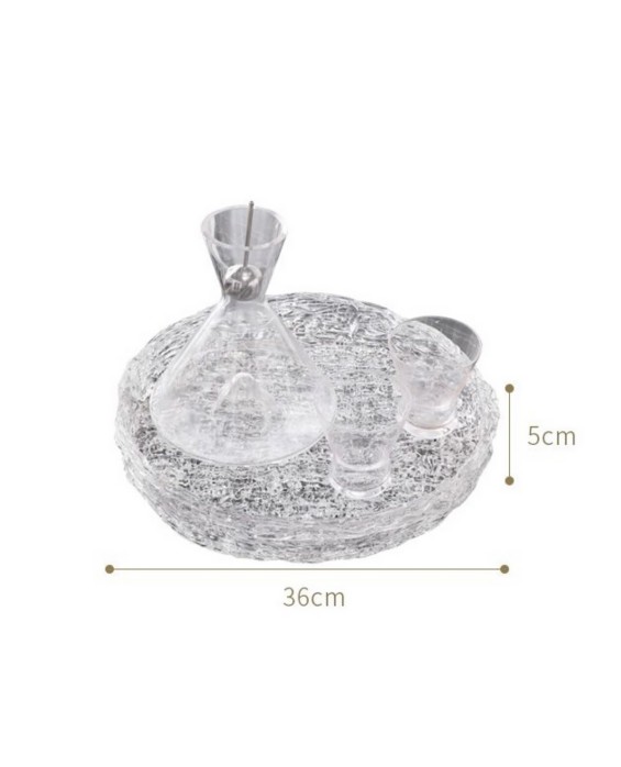 Luxury Glass Bedside Tray