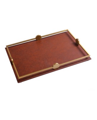 Rectangular Metal Bedside Tray