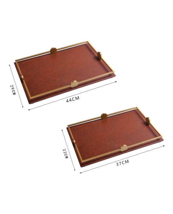Rectangular Metal Bedside Tray