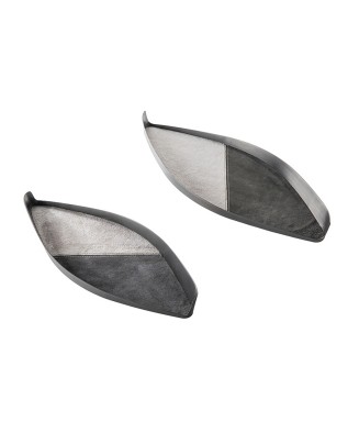 Stainless Steel Leather Special-Shaped Bedside Tray