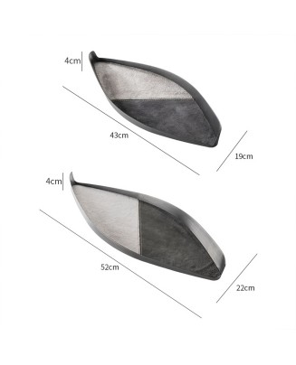 Stainless Steel Leather Special-Shaped Bedside Tray
