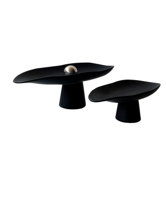 Simple Teardrop-Shaped High-Leg Bedside Tray