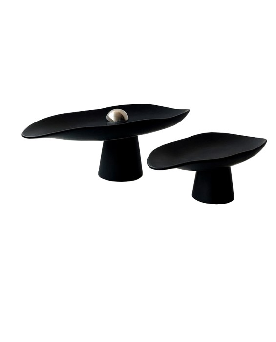 Simple Teardrop-Shaped High-Leg Bedside Tray