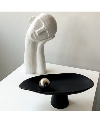 Simple Teardrop-Shaped High-Leg Bedside Tray