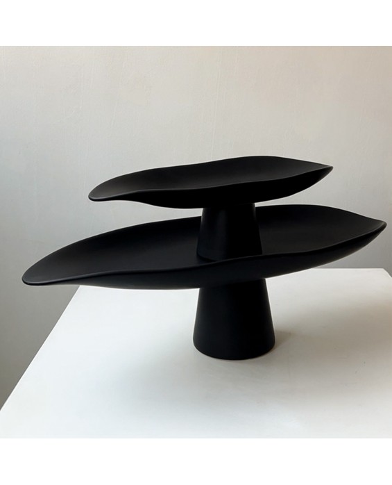 Simple Teardrop-Shaped High-Leg Bedside Tray