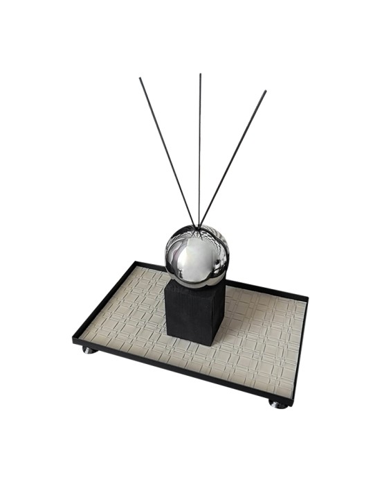 Leather Woven Bedside Tray