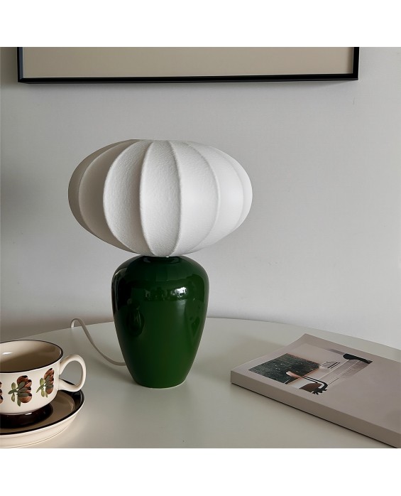 Retro Silk Ceramic Table Lamp