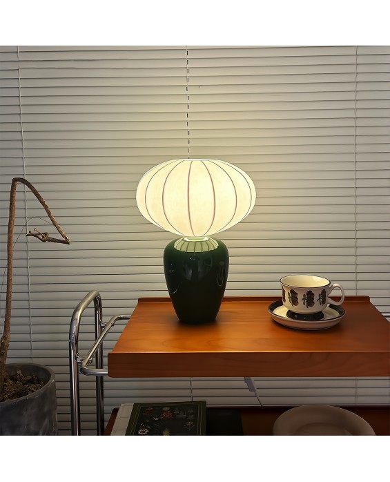 Retro Silk Ceramic Table Lamp