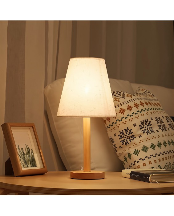 Bedside Solid Wood Night Light