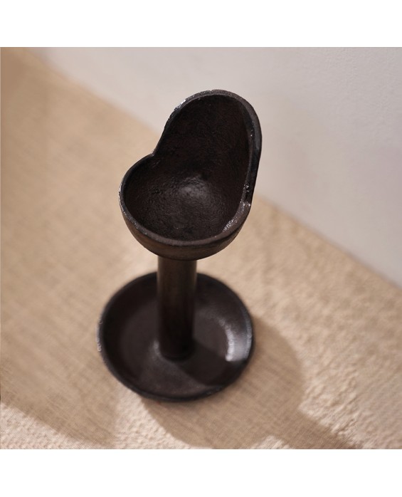 Vintage Cast Iron Candle Holder