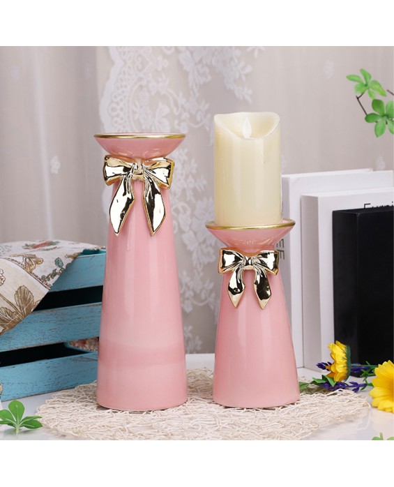 Elegant Pink Candlestick