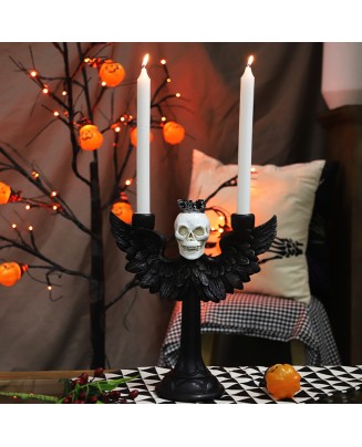 Halloween Skull Candlestick