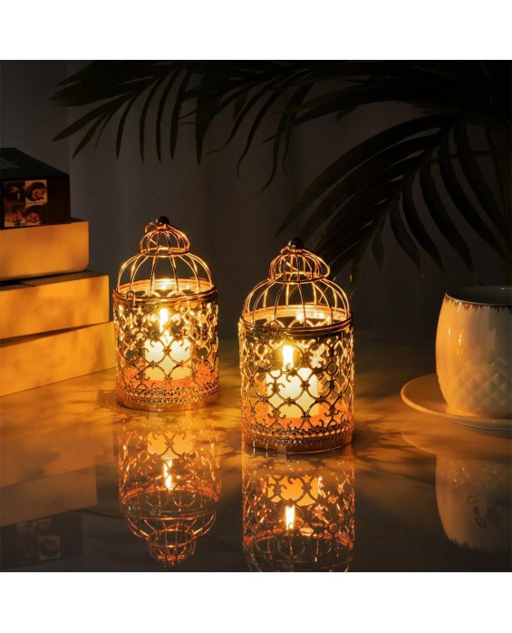 Hanging Bird Cage Candle Holder