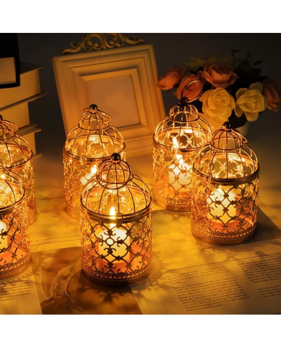 Hanging Bird Cage Candle Holder