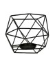 Black Metal Wire Candle Pillar Holder
