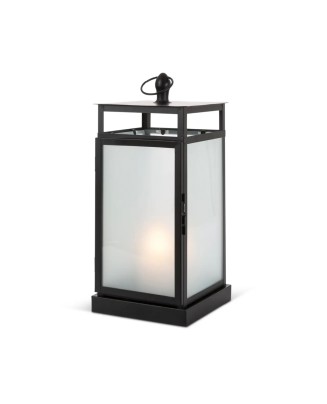 Frosted Glass Lantern Candlestick
