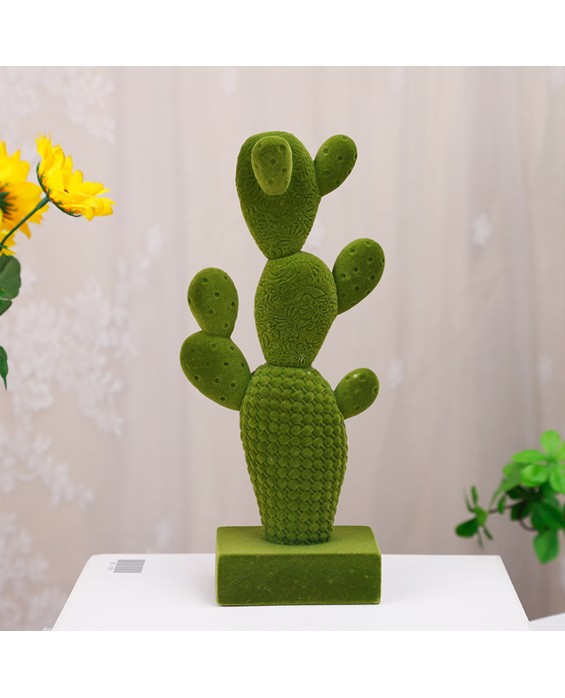 Green Cactus Sculpture Ornaments