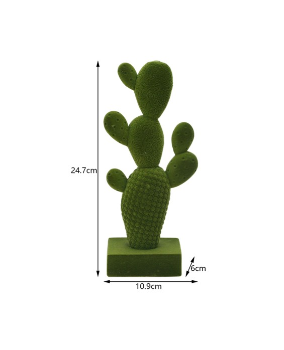 Green Cactus Sculpture Ornaments