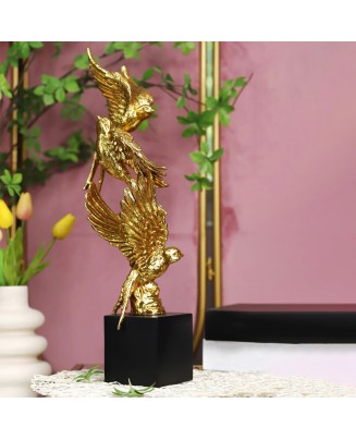 Gilded Resin Swallow Decorative Ornaments