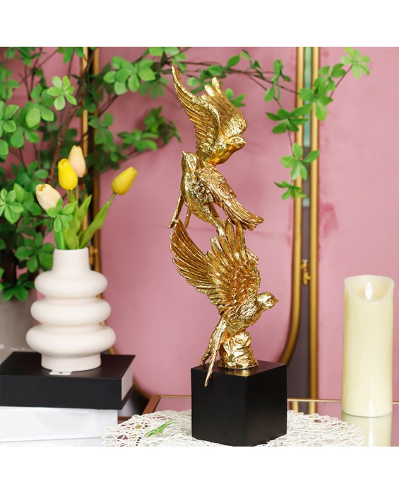Gilded Resin Swallow Decorative Ornaments