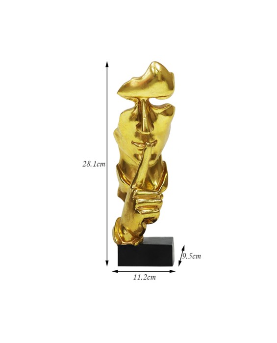 Men's Silent Mask Statue Ornament