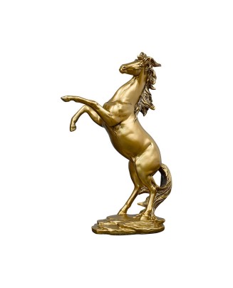 Gilded Resin Horse Sculpture Ornaments