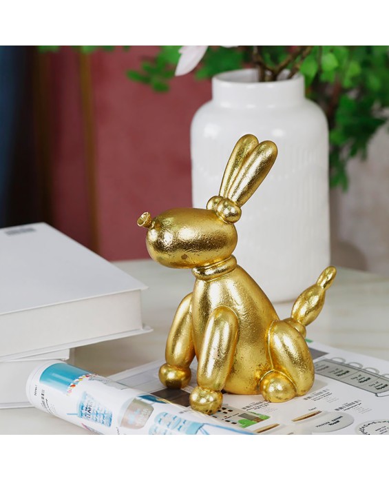Resin Balloon Dog Gold-plated Ornaments