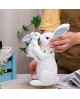 Cute White Cartoon Rabbit Statue