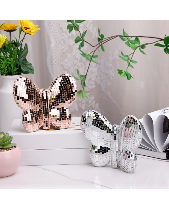 Resin Glass Butterfly Sculpture