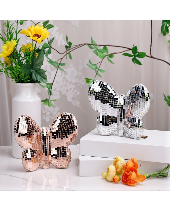 Resin Glass Butterfly Sculpture