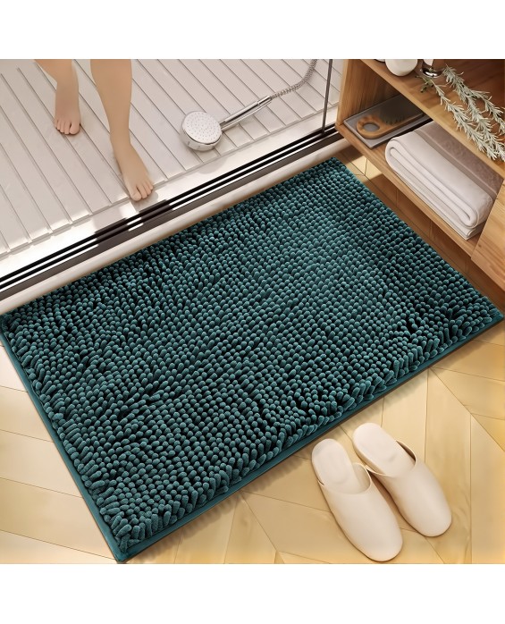 Bathroom Chenille Super Absorbent Floor Mat
