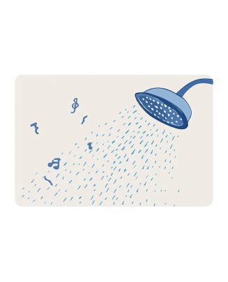 Retro Flower Bathroom Absorbent Mat